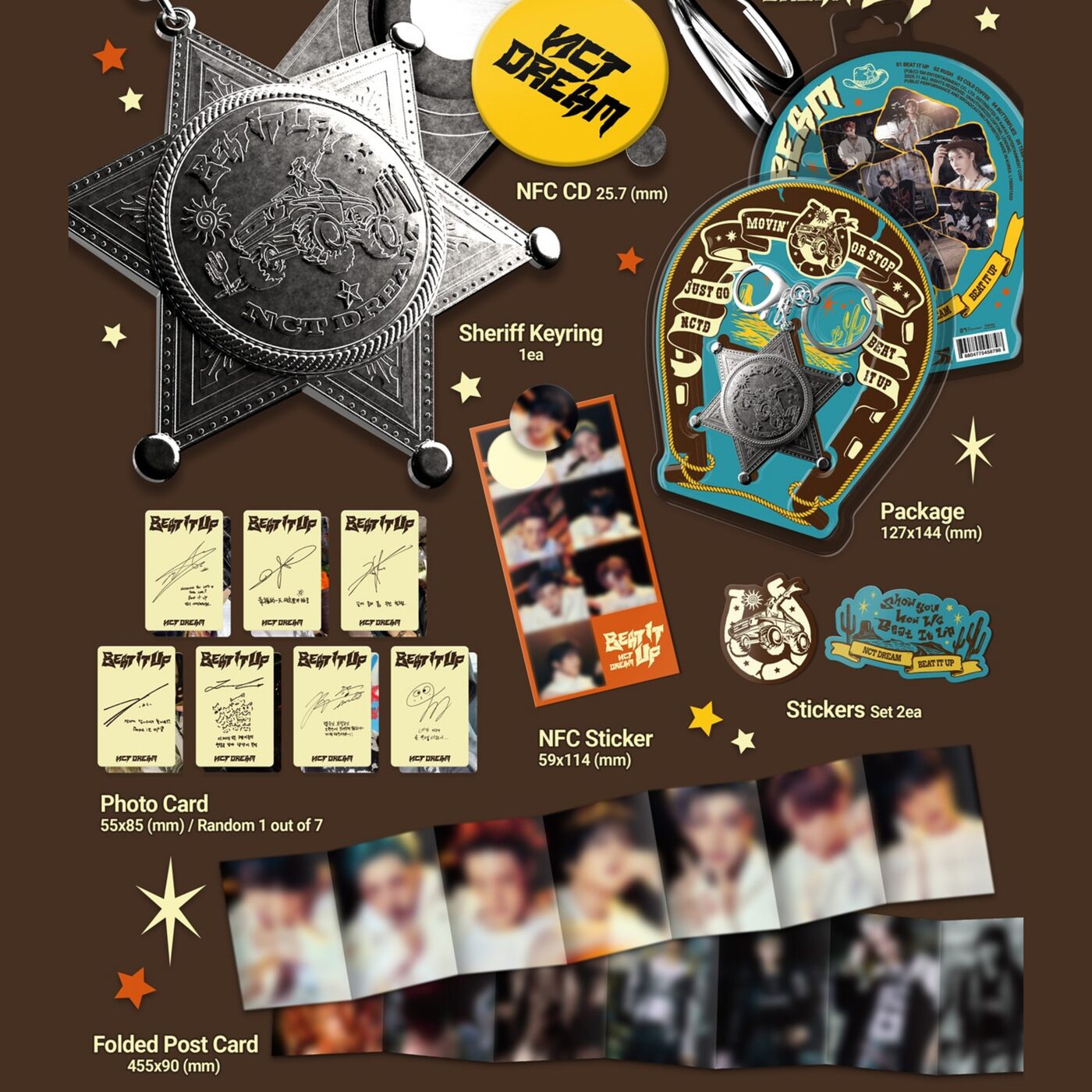 K-POP・アジア Beat it up sheriff ver mumo mu-mo card NCT DREAM - 6th Mini Album [Beat It Up] (Sheriff Ver.) - Music